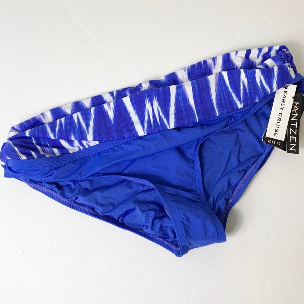 Jantzen Womens Bikini Bottom Blue Tie Dye 16
